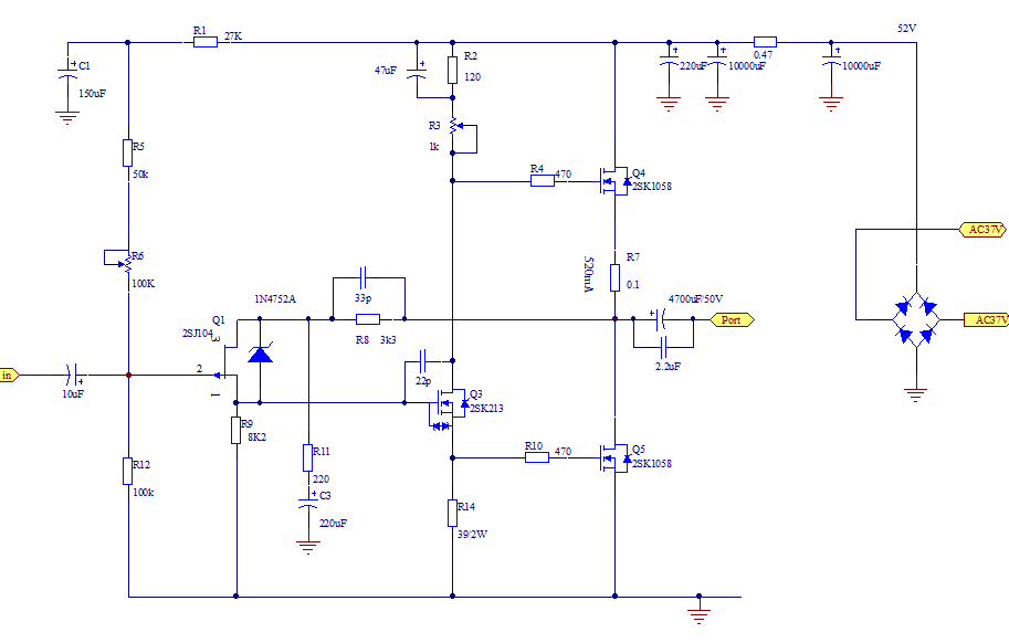 JHL1969 Upgraded Version 24W 2.0 Full Field Effect transistor  HIFI Class A Single-Ended Power Amplifier