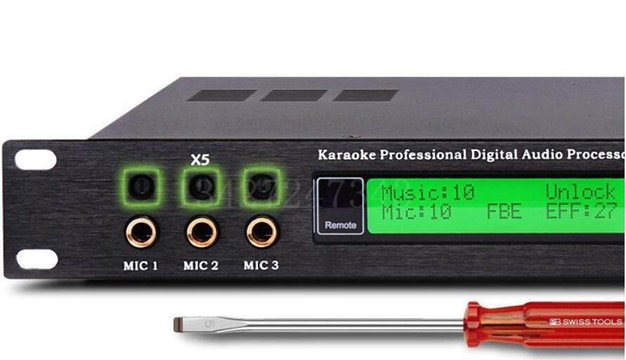X5 Kara OK.KTV digital preamplifier effector professional audio processor Equalizer mixer anti howling