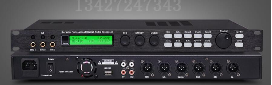 X5 Kara OK.KTV digital preamplifier effector professional audio processor Equalizer mixer anti howling
