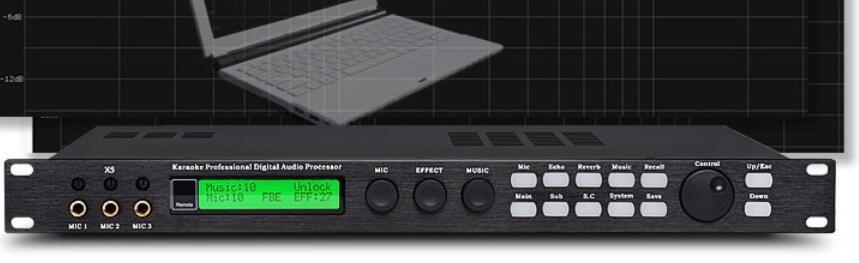X5 Kara OK.KTV digital preamplifier effector professional audio processor Equalizer mixer anti howling