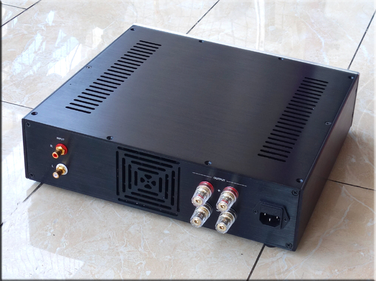 Finished A4 full symmetrical double differential high power stereo amplifier 250W*2 HIFI amp