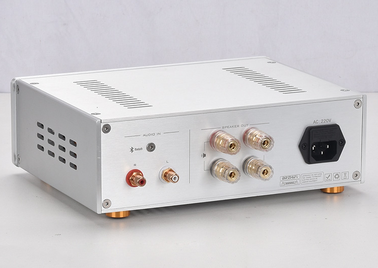 New inished Bluetooth 5.0 SANYO STK443 amplifier Retro hifi vu meter amplifier 25W*2