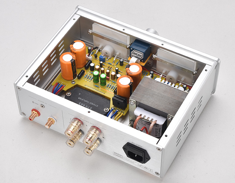 New inished Bluetooth 5.0 SANYO STK443 amplifier Retro hifi vu meter amplifier 25W*2