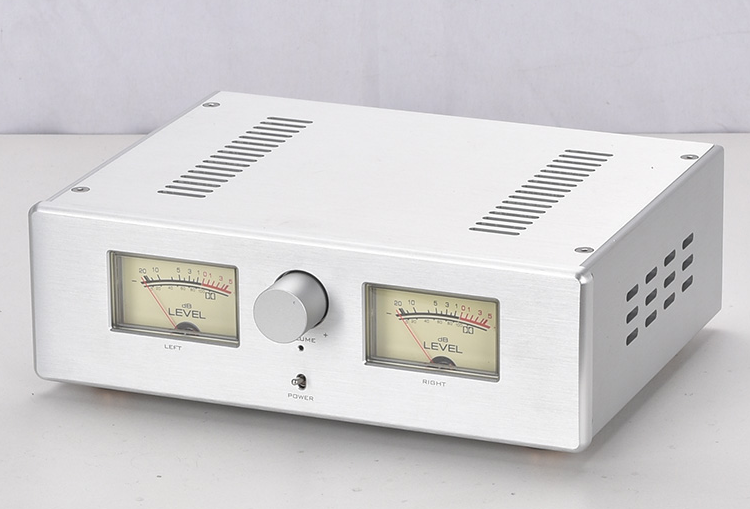 New inished Bluetooth 5.0 SANYO STK443 amplifier Retro hifi vu meter amplifier 25W*2