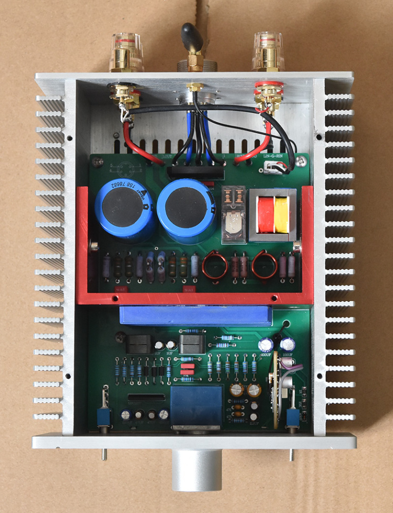 Finished STK426-530 2X100W HIFI Class AB desktop split Audio power amplifier  with Bluetooth 5.0