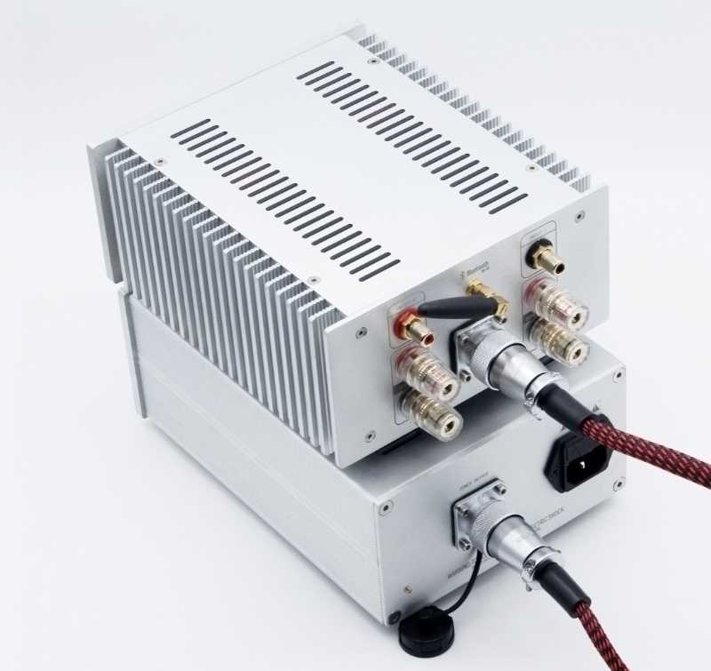 Finished STK426-530 2X100W HIFI Class AB desktop split Audio power amplifier  with Bluetooth 5.0