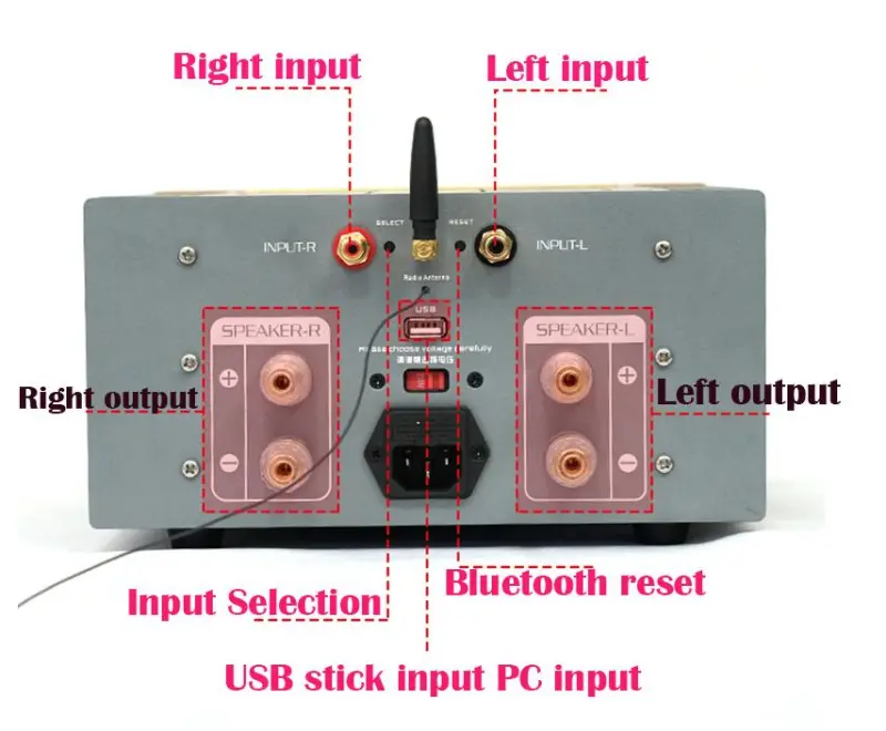 Finished SK18752 100W*2 HIFI high-power Stereo audio power Amplifier