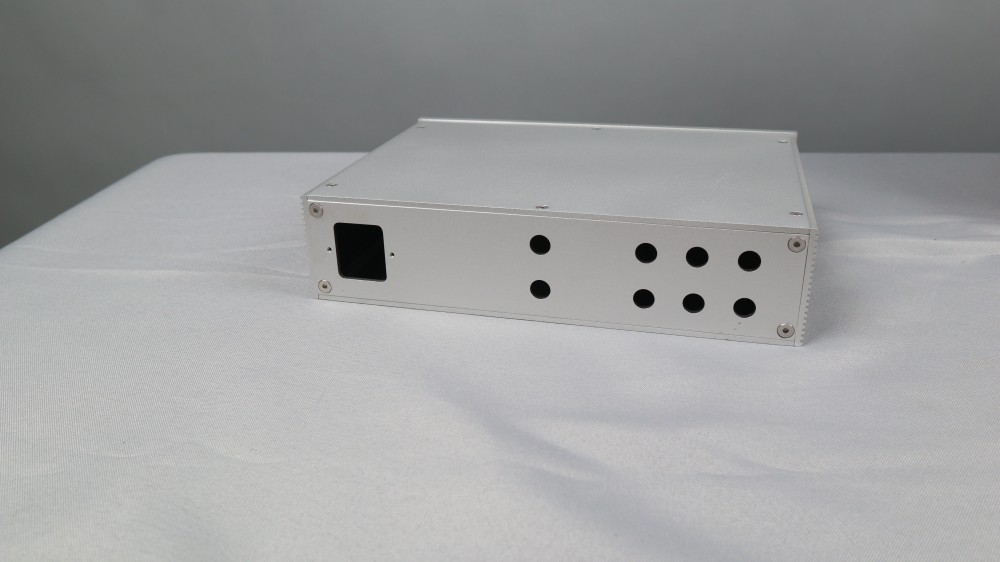 2606A Full aluminum preamp chassis Power amp box /DIY case for JC-2 Silver black 261 x62x190 mm
