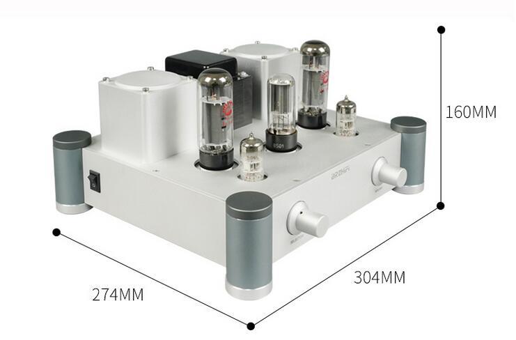 A20 EL34 Class A Tube Power Amplifier 10W*2 300B Stereo Sound All Aluminum HiFi Amp Home Theater