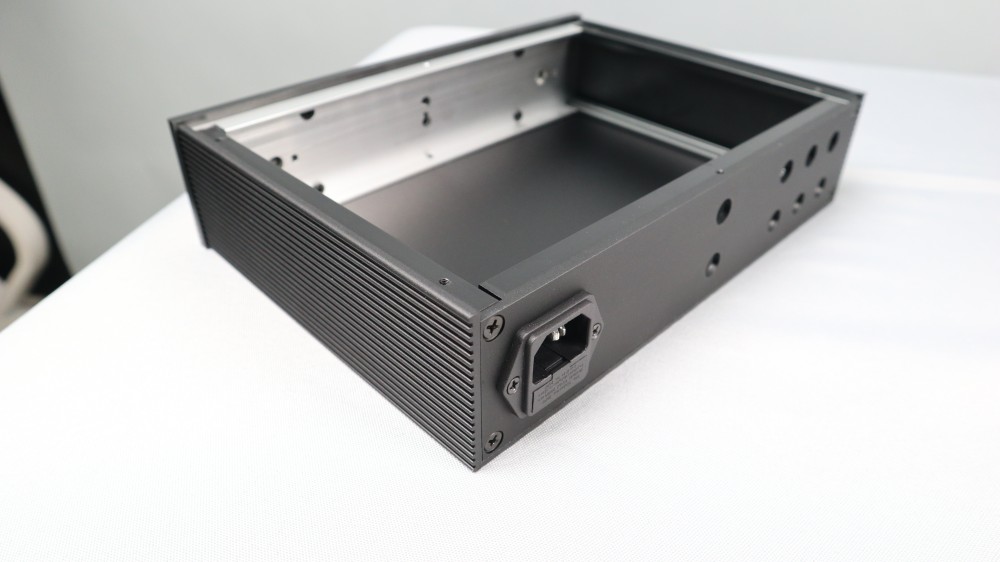2606A Full aluminum preamp chassis Power amp box /DIY case for JC-2 Silver black 261 x62x190 mm