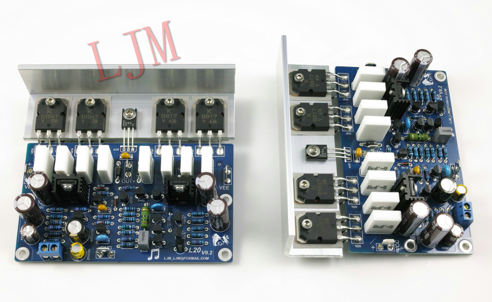 1 pair Finished L20 V9.2 2.0 channel Audio power amplifier board 2pcs 350W*2