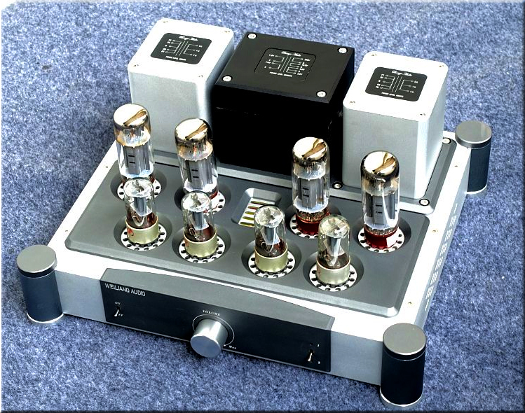 A40 40X2 Push-Pull EL34 Stereo Tube amplifier BREEZE 6CA7 Lamp Amp  For Audiophile