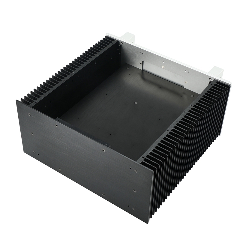 CJ-182 Deluxe aluminum Enclosure Class A Power Amplifier Chassis Big Case DIY Box For Audio Amp 415*200*430mm