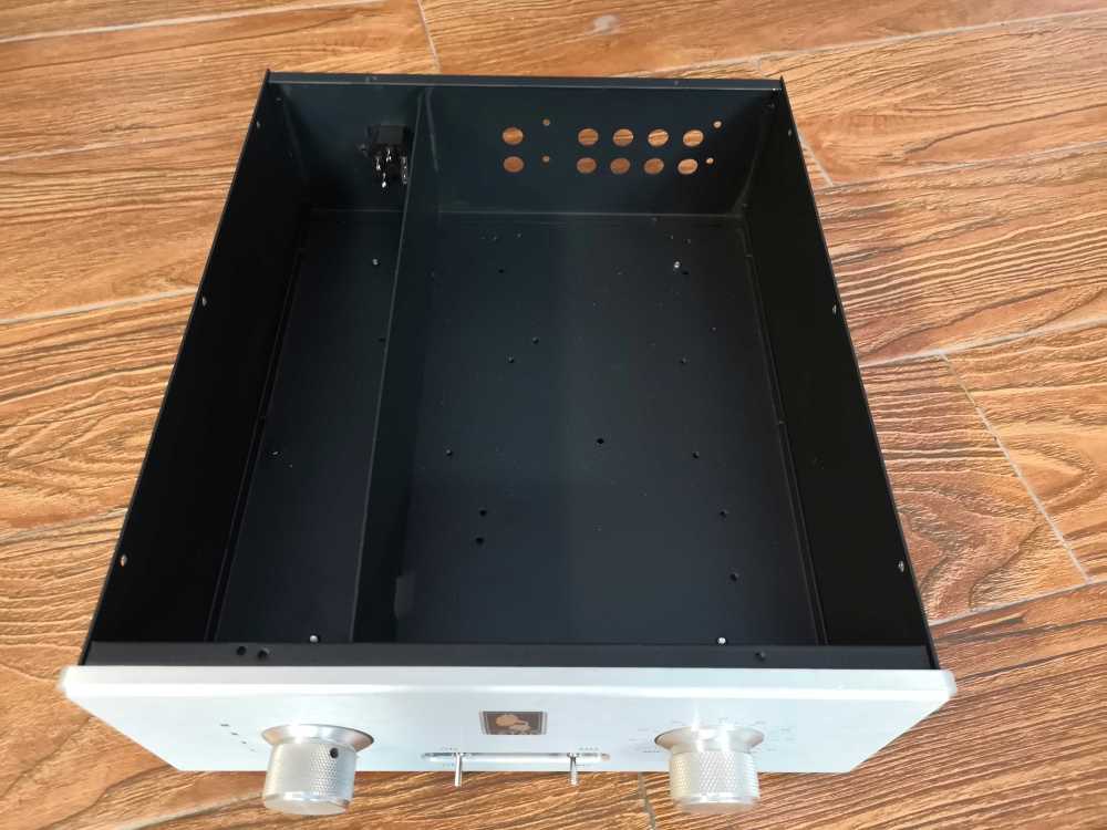 NEW Preamplifier chassis Amplifier aluminum panel Iron body Enclosure DIY box with knobs 275x110x320mm