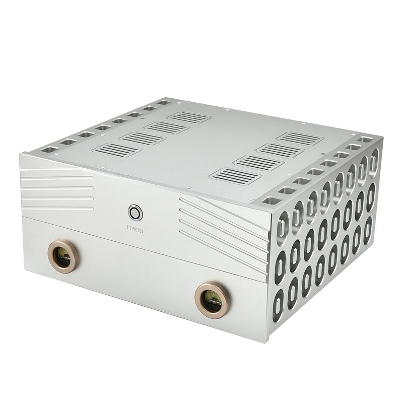 CJ-181 Deluxe aluminum Enclosure Class A Power Amplifier Chassis Big Case DIY Box For Audio Amp 438*200*410mm