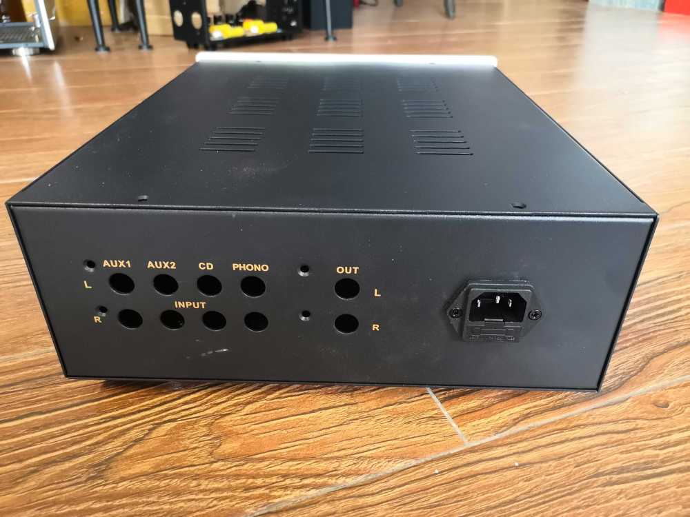 NEW Preamplifier chassis Amplifier aluminum panel Iron body Enclosure DIY box with knobs 275x110x320mm