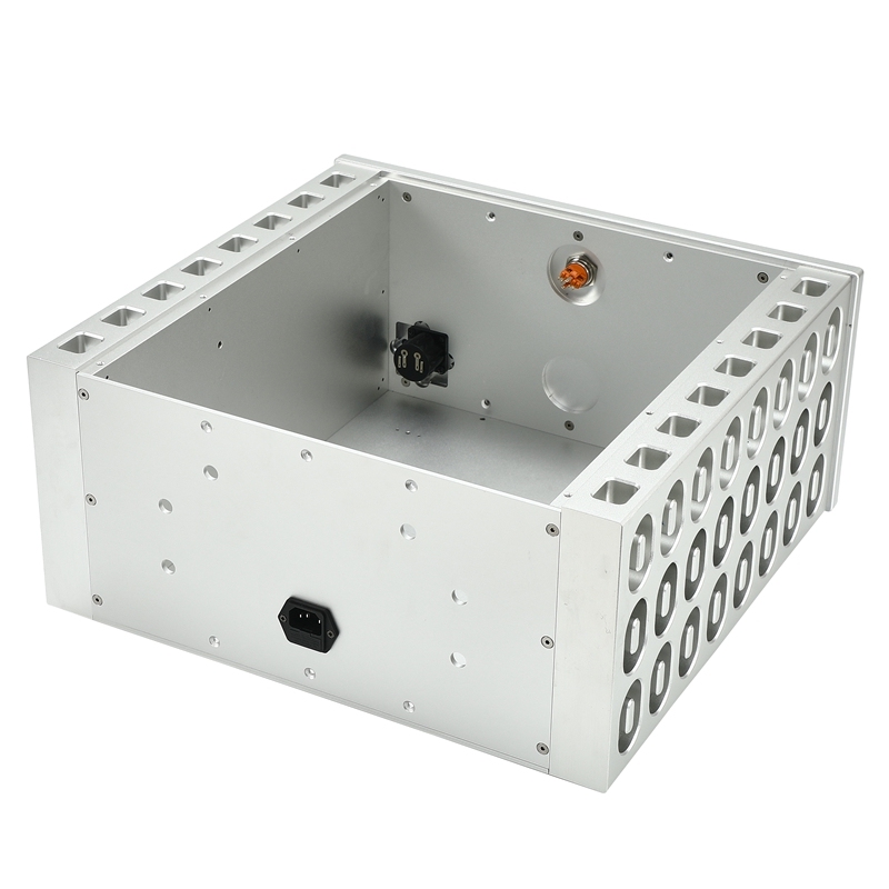 CJ-181 Deluxe aluminum Enclosure Class A Power Amplifier Chassis Big Case DIY Box For Audio Amp 438*200*410mm