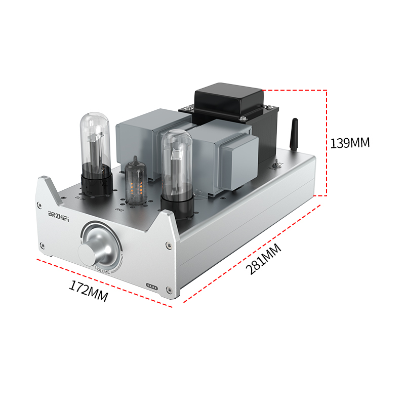A20B Single-ended Class A Tube Amplifier HiFi Audiophile Grade 6N3C 6L6 EL34 Sound Amp 80W ×2 Home Theater