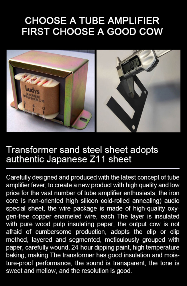 A20B Single-ended Class A Tube Amplifier HiFi Audiophile Grade 6N3C 6L6 EL34 Sound Amp 80W ×2 Home Theater