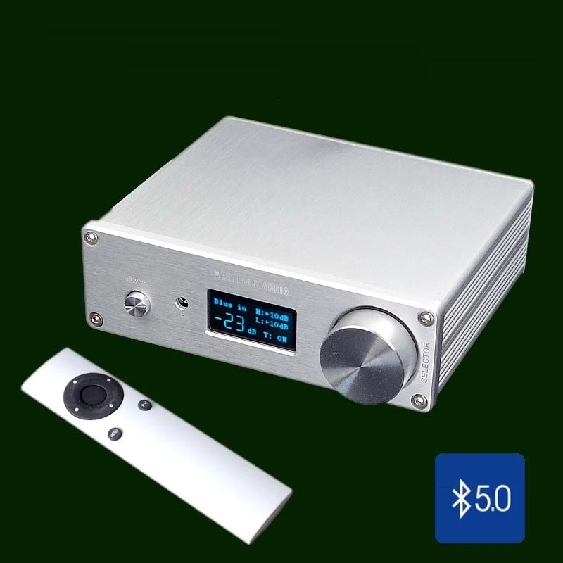 F4 Multi Input Switch Preamplifier With High And Bass Adjustment Bluetooth 5.0 NJW1194 Full Remote Control