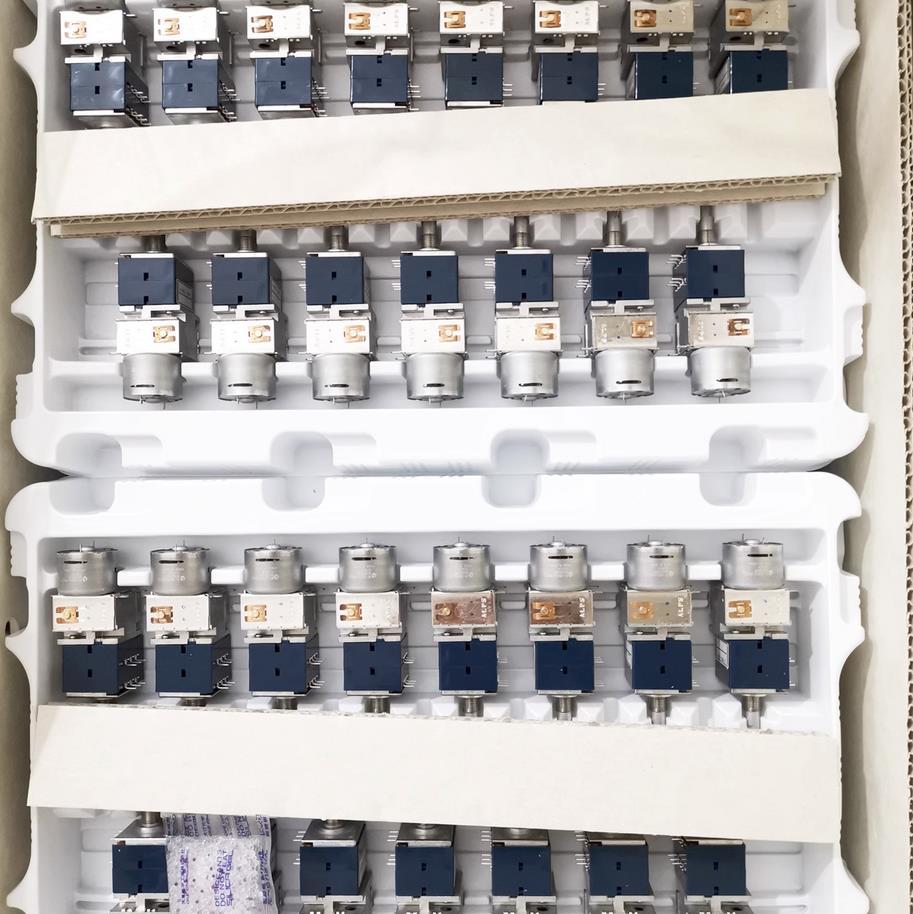 1 pcs Original ALPS RK27 Dual Stereo Volume duplex motor potentiometer 10KA 50KA 100KA Remote Volume Sound Control