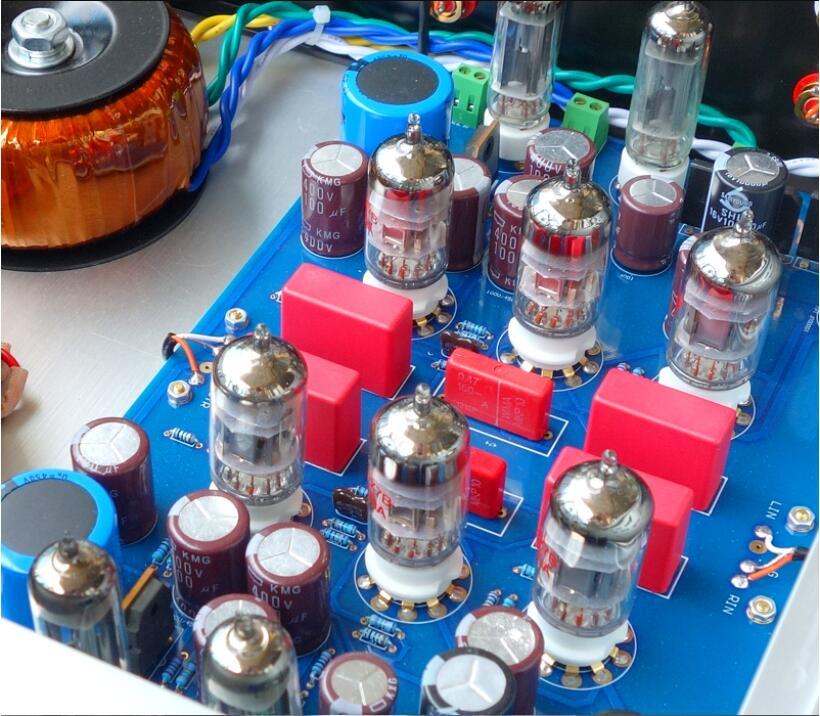 Silver Based On France JP200 Preamplifier Circuit HiFi Stereo ECC83 12AX7 Tube Preamp Audio New