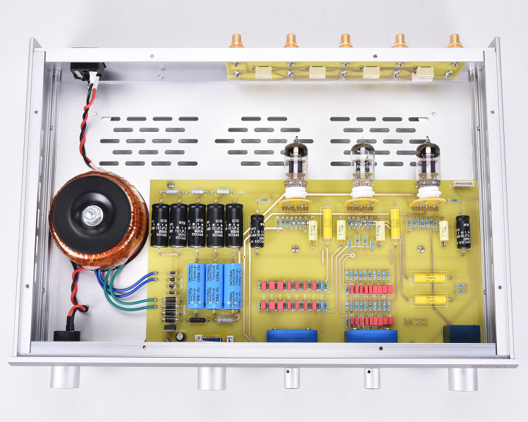 New Finished MC22 preamplifier HiFi ECC83 tube pre-amp With high and low tone adjustment