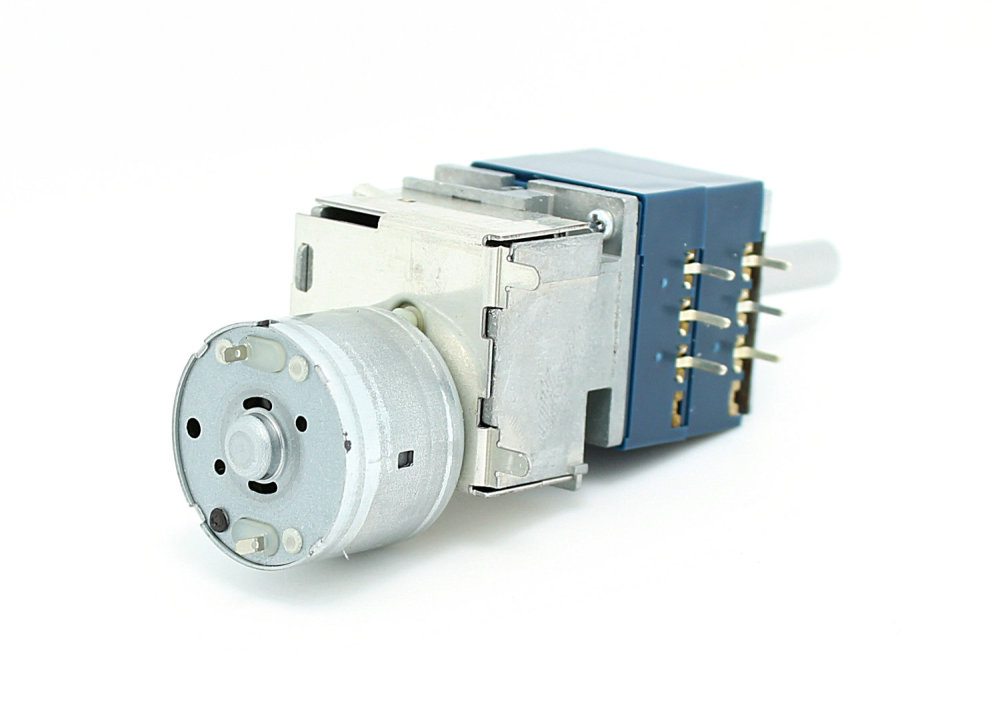 1 pcs Original ALPS RK27 Dual Stereo Volume duplex motor potentiometer 10KA 50KA 100KA Remote Volume Sound Control