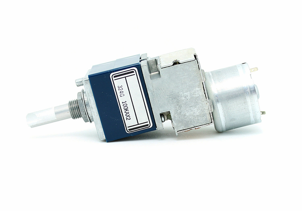 1 pcs Original ALPS RK27 Dual Stereo Volume duplex motor potentiometer 10KA 50KA 100KA Remote Volume Sound Control