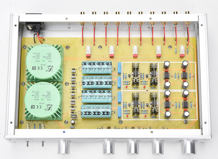 Preamp Amp Audiophile Grade Pure Class A Tone AMP New FV2020 High Middle and Bass Three Frequency Bands Preamplifier OPA1611