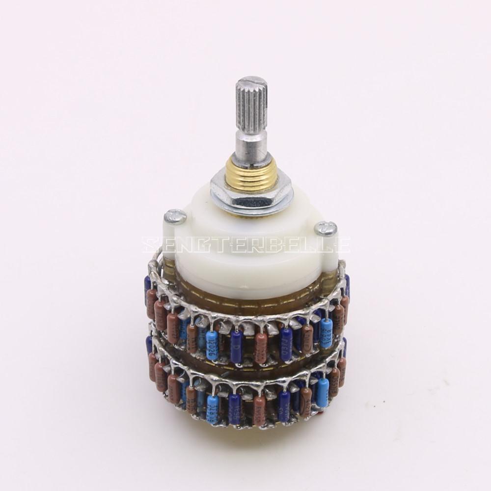 4 × 24 Steps Ladder Type Volume Control Potentiometer 10K 50K 100K 250K Two-channel DALE Resistor Volume Control