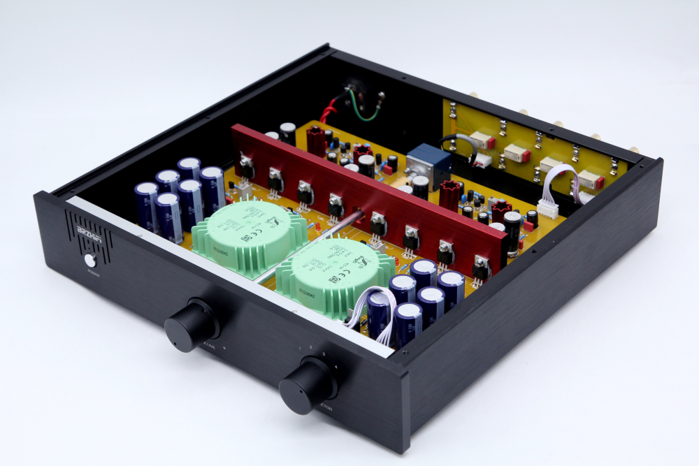 Hifi JC2 Full Symmetry FET Stereo Preamplifier Base On MARK LEVINSON JC-2 Preamp Circuit