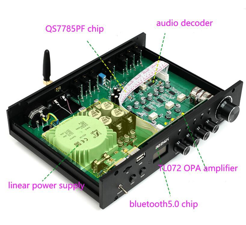 DT02 5.1 Channel Preamp Amplifier Bluetooth 5.0 APP Remote Control With Lossless Music Home Player