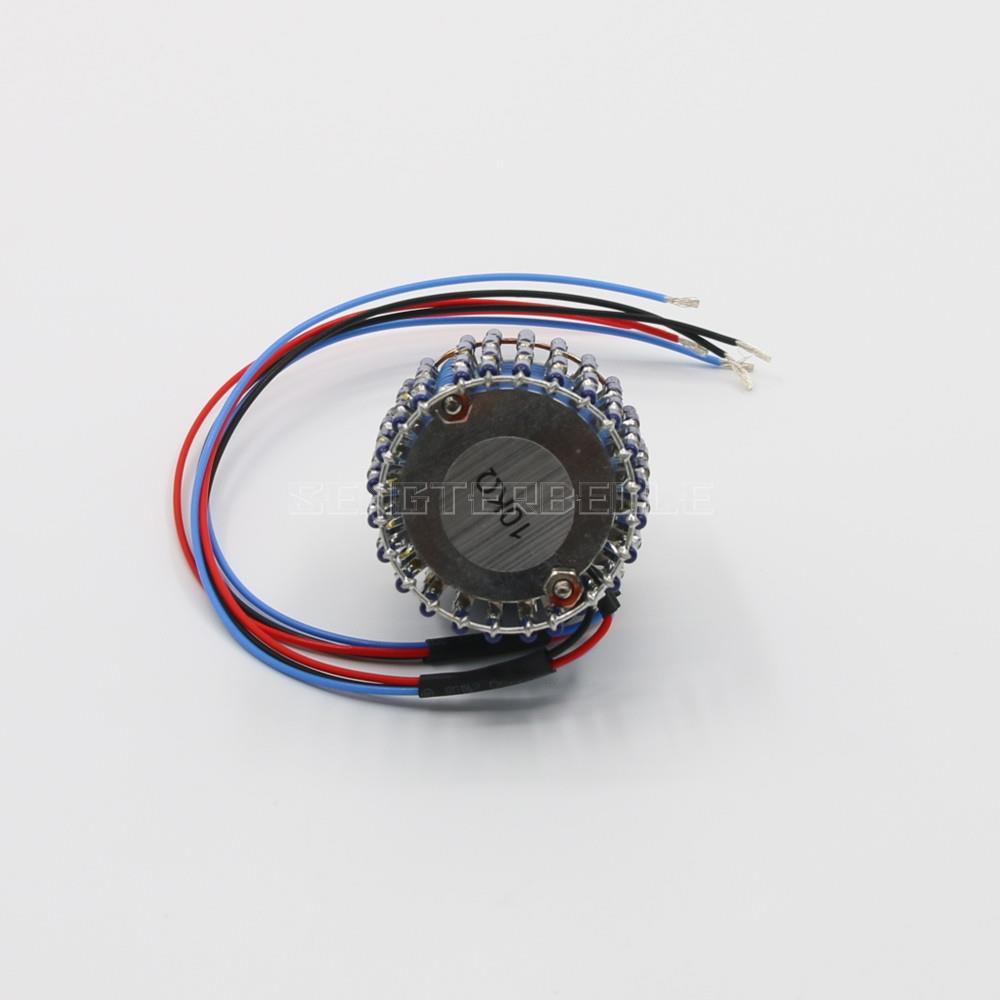 Upscale HiFi 24-Steps Dual-channel DALE Full brown L-type Volume Potentiometer Audio Amplifier Volume Control Potentiometer