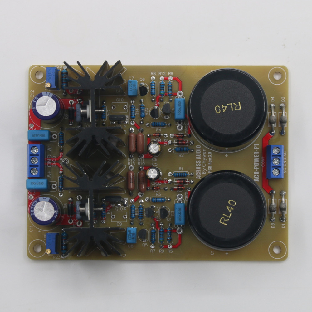 Based on Mark Levinson Circuit HiFi Audio Amplifier DC Dual Voltage Regulated Power Supply Board Kit DC+/-15V to +/- 32V