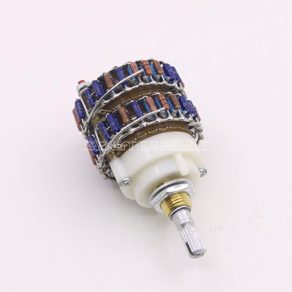 4 × 24 Steps Ladder Type Volume Control Potentiometer 10K 50K 100K 250K Two-channel DALE Resistor Volume Control