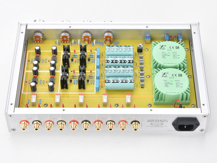 Preamp Amp Audiophile Grade Pure Class A Tone AMP New FV2020 High Middle and Bass Three Frequency Bands Preamplifier OPA1611