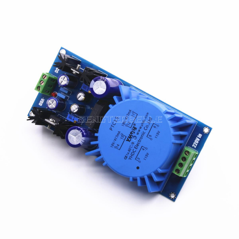 LM317 LM337 Filtro Tensione Regolata Power Supply Board Regolabile Continuo Per