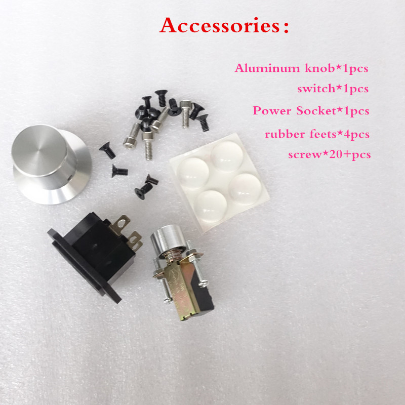 High quality full Aluminum power amplifier DIY Enclosure HIFI amp Chassis with volume knob 240*120*257mm