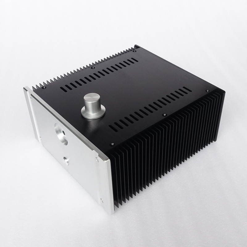 High quality full Aluminum power amplifier DIY Enclosure HIFI amp Chassis with volume knob 240*120*257mm
