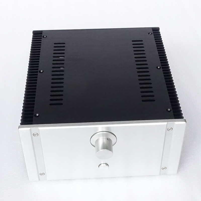 High quality full Aluminum power amplifier DIY Enclosure HIFI amp Chassis with volume knob 240*120*257mm