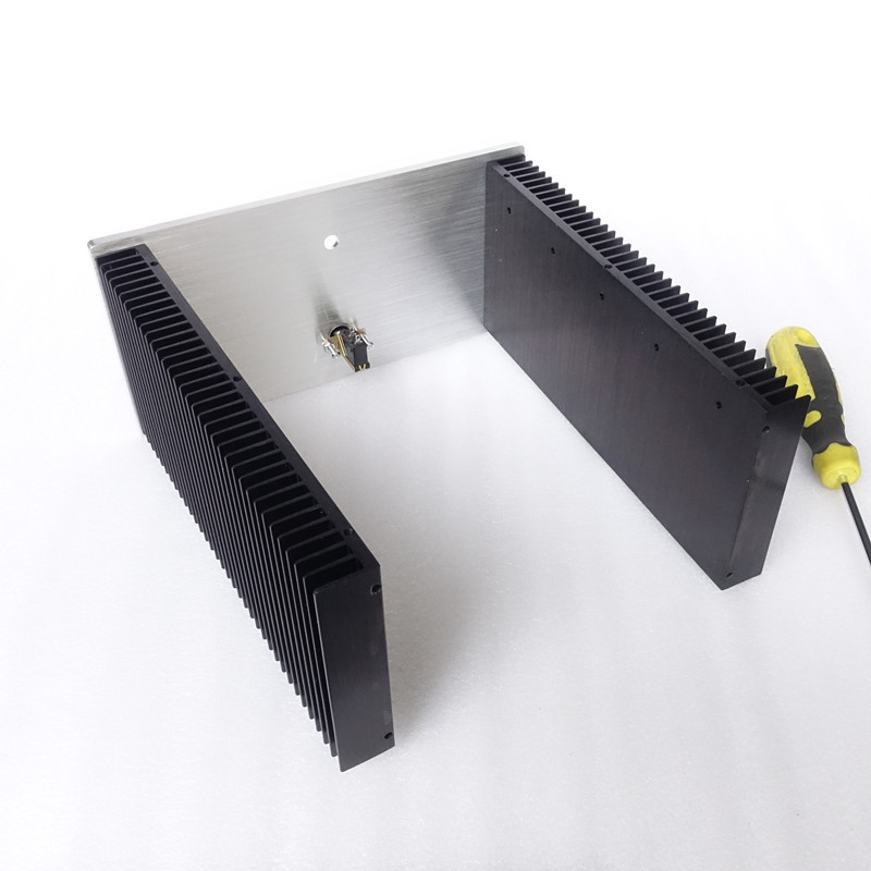 High quality full Aluminum power amplifier DIY Enclosure HIFI amp Chassis with volume knob 240*120*257mm