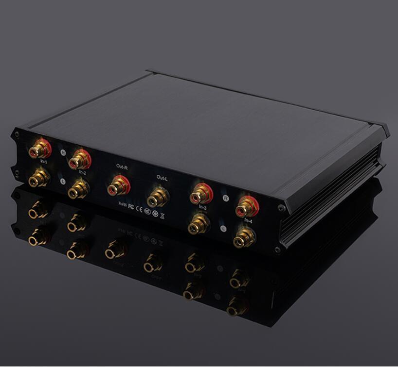 FV4 Zero loss 4-channel audio signal input switcher Passive preamp signal controller