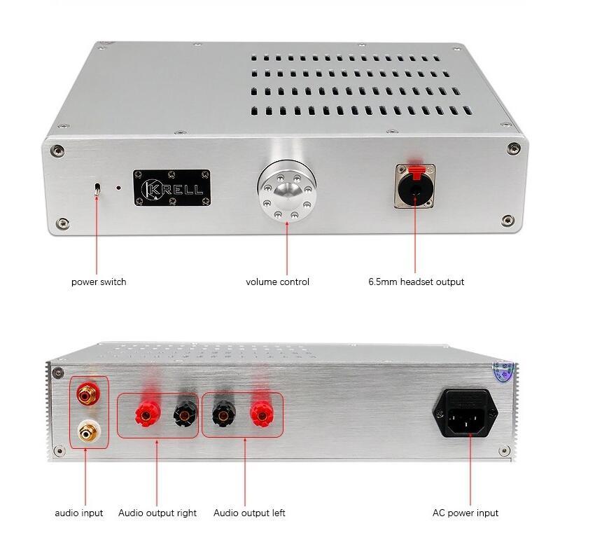 Reference KRELL KSA5 Headphone Amplifier Class A Full DC 8W Amplifier  Stereo HiFi Sound Amp