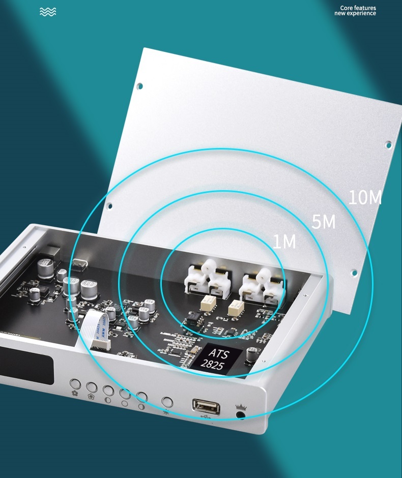 U01 Lossless Player 9038 Decode USB Disk Digital Turntable Coaxial Fiber Bluetooth Car Mobile Phone APP JRC-5532DD