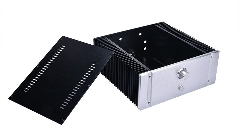 3213 Aluminum Preamplifier Enclosure/DAC Case/class A Amplifier Chassis Audio amp box with heatsink