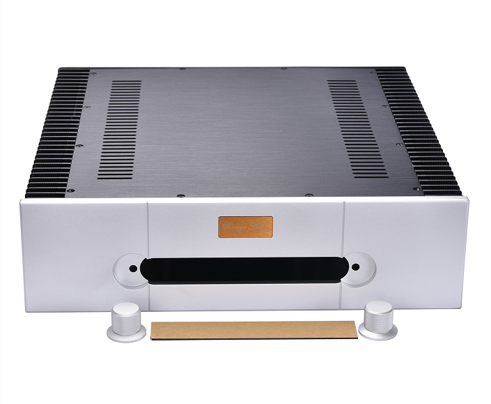 4312 Full aluminum DIY chassis power amplifier chassis class A enclosure PSU box side heatsink