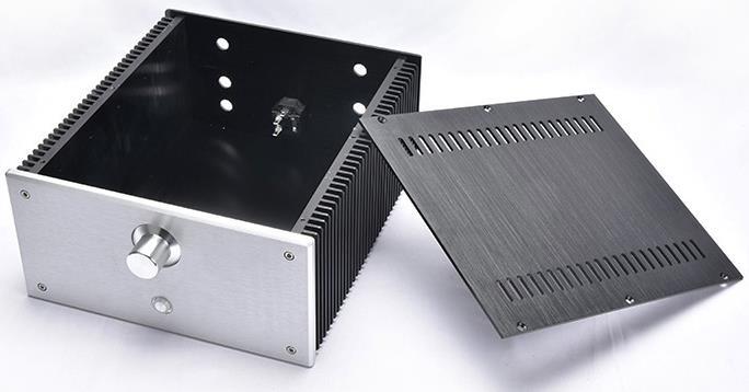 Full aluminum DIY 2412B power amplifier chassis class A enclosure for 1969,PASS AM,QUAD405 board HIFI PSU box