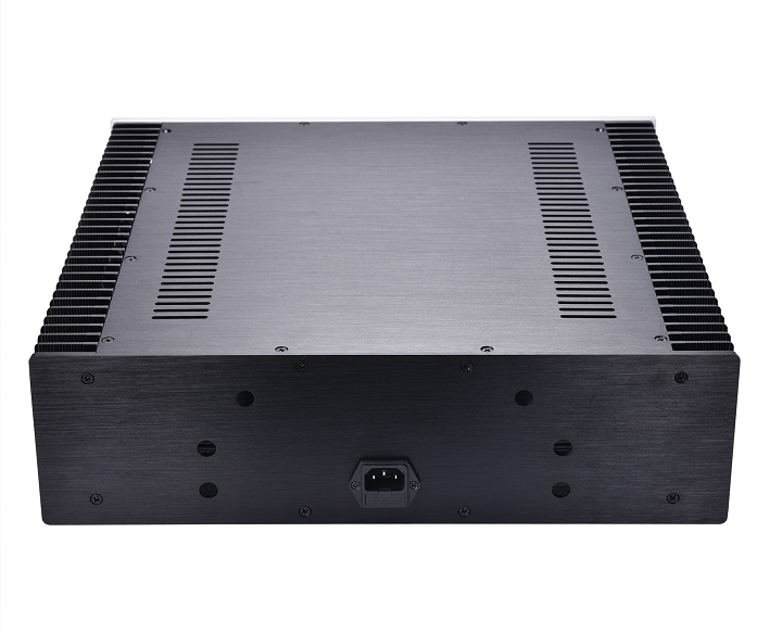 4312 Full aluminum DIY chassis power amplifier chassis class A enclosure PSU box side heatsink