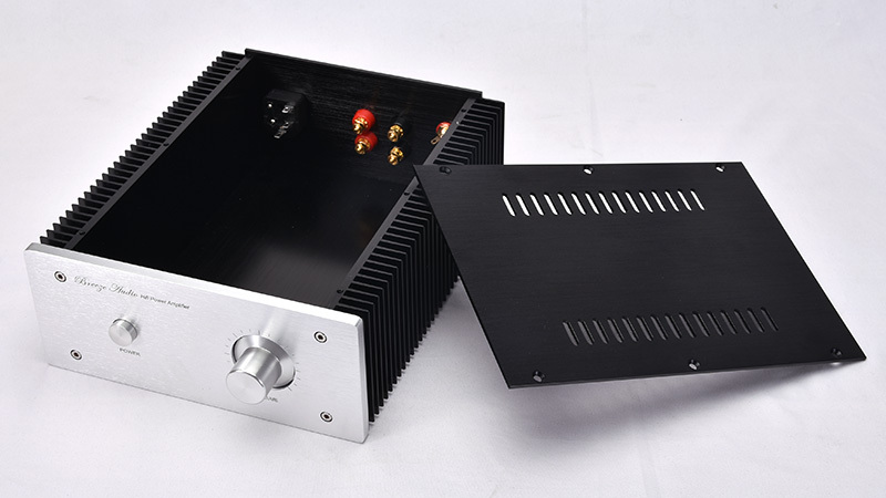 2109 Full aluminum power amplifier chassis preamplifier enclosure DAC box 212*90*257mm with RCA terminals